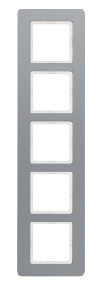 Рамка 5-постовая Berker Q.7 Алюминий струйная обработка Berker Q.7 10156074 Berker