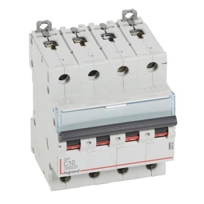 Автоматический выключатель 4P 10A C 6kA Legrand DX3 Legrand DX3 407926