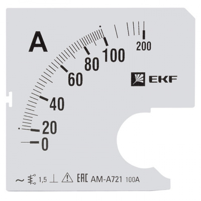 Шкала сменная для A721 100/5A-1,5 EKF PROxima EKF  s-a721-100