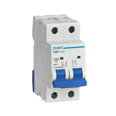 Автоматический выключатель NB1-63H 2P 6A 10кА (C) CHINT CHINT  179835CHINT