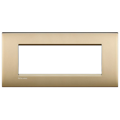 LivingLight Рамка Air 7 модулей, цвет Матовое золото Bticino Bticino  LNC4807OF