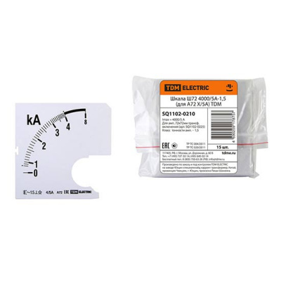 Шкала для амперметра А72 4000/5A-1,5 TDM Ш88 TDM ELECTRIC А72 SQ1102-0210