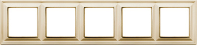 Рамка 5-постовая Jung Eco Profi DECO Слоновая кость Jung Eco Profi DECO EPD485