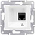 Розетка компьютерная 1-ая RJ45 кат.5e UTP неэкранированная Schneider Electric Sedna Белый