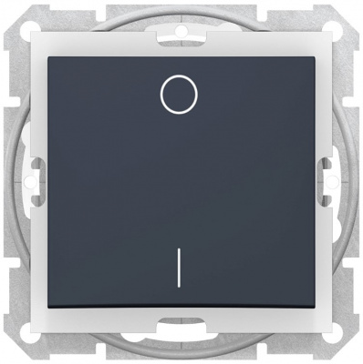 Выключатель 1-клавишный 2-полюсный 10A IP44 Schneider Electric Sedna Графит Schneider Electric Sedna SDN0200370
