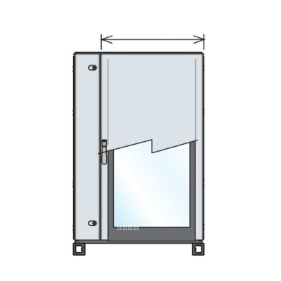 Дверь/створка со стеклом для для двухдверного исполнения 2200x800мм ABB IS2 ABB IS2 EC2280FV8K